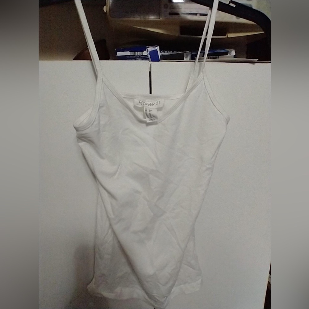 white forever 21 tank top, size XS